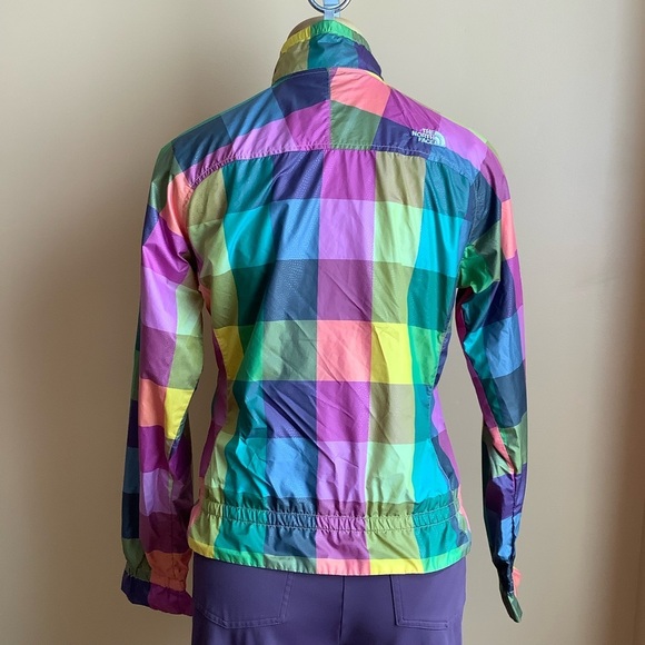 THE NORTH FACE Multicolour Plaid Windbreaker Jacket Size S - Picture 8 of 15
